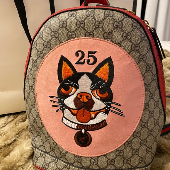 gucci dog backpack
